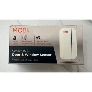 MOBI Smart WiFi Door & Window Sensor‎ White Model 70269 Alexa Google Home New